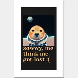 Doggy Got Lost In Space Posters and Art